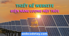 Thiết kế website Điện năng lượng mặt trời