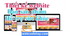 Thiết kế website bán sản phẩm hỗ trợ sức khỏe