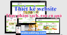 Thiết kế website Thực phẩm sạch, rau củ quả