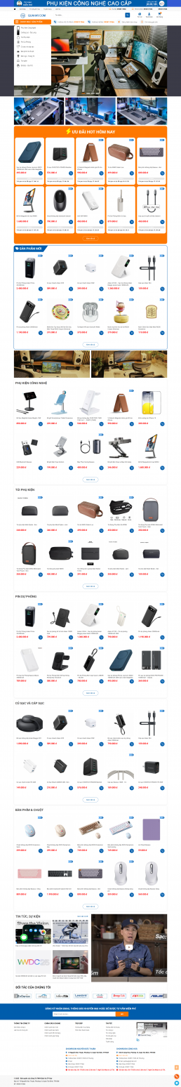 Mẫu website bán phụ kiện