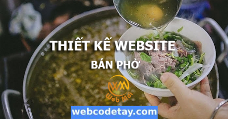 Thiết kế website Bán phở chuẩn SEO