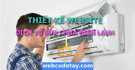 Thiết kế website Dịch vụ sửa chữa điện lạnh