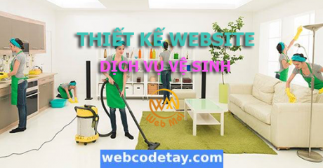 Thiết kế website Dịch vụ vệ sinh chuẩn SEO