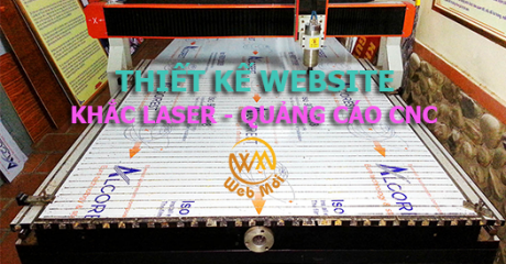 Thiết kế website Khắc Laser - Bảng hiệu quảng cáo CNC