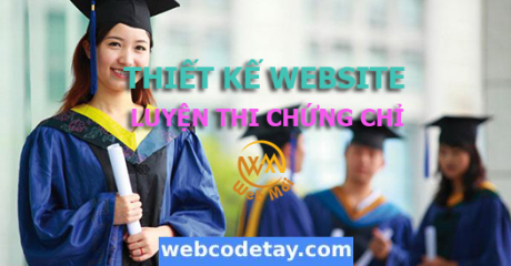 Thiết kế website luyện thi chứng chỉ chuẩn SEO