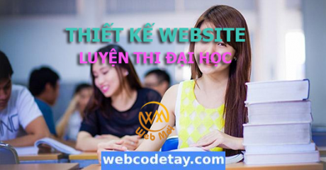 Thiết kế website luyện thi đại học chuẩn seo