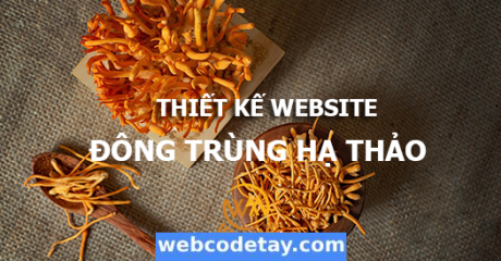 Thiết kế website Bán Đông trùng hạ thảo Thiết kế website Bán Đông trùng hạ thảo