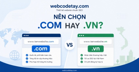 Nên chọn .com hay .vn?