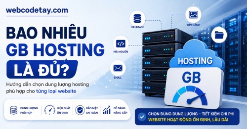 Bao nhiêu GB hosting là đủ?