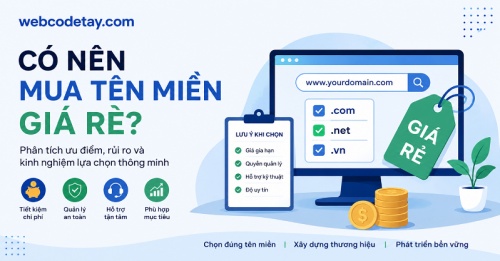 Có nên mua tên miền giá rẻ?