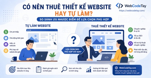 Có nên thuê thiết kế website hay tự làm?