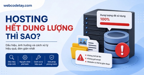Hosting hết dung lượng thì sao?