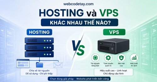 Hosting và VPS khác nhau thế nào?