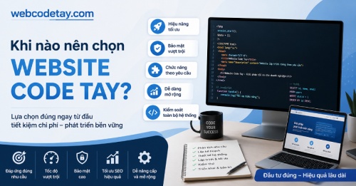 Khi nào nên chọn website code tay? Khi nào nên chọn website code tay?