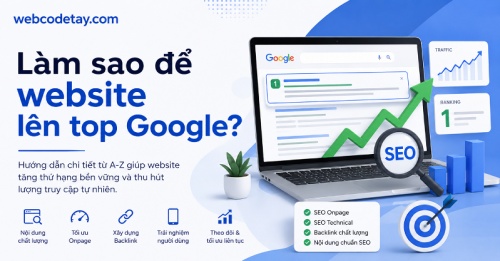 Làm sao để website lên top Google?