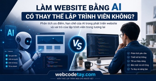 Làm website bằng AI có thay thế lập trình viên không? Làm website bằng AI có thay thế lập trình viên không?