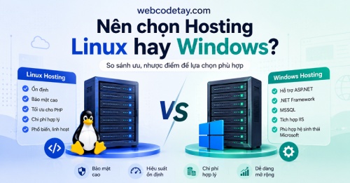Nên chọn hosting Linux hay Windows?