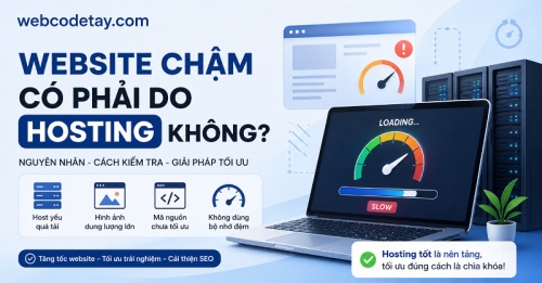 Website chậm có phải do hosting không?