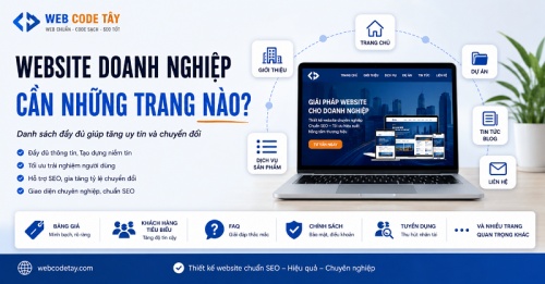 Website doanh nghiệp cần những trang nào?