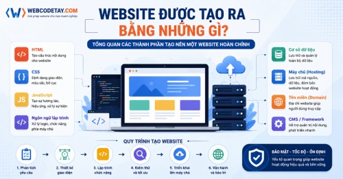 Website được tạo ra bằng những gì?