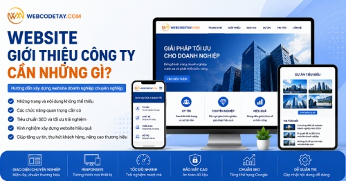 Website giới thiệu công ty cần những gì?