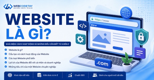 Website là gì? Khái niệm, cách hoạt động và những điều cần biết từ A đến Z