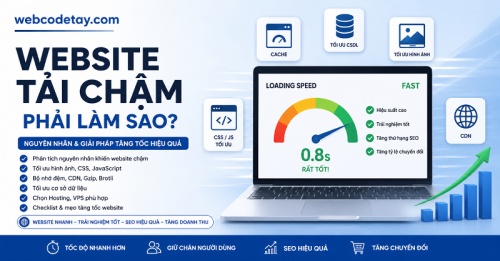 Website tải chậm phải làm sao?