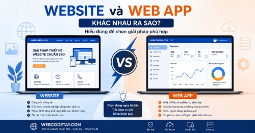Website và Web App khác nhau ra sao?