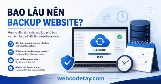 Bao lâu nên backup website?