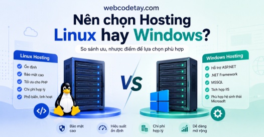 Nên chọn hosting Linux hay Windows?