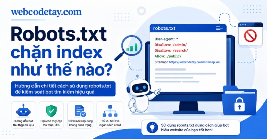 Robots.txt chặn index như thế nào?