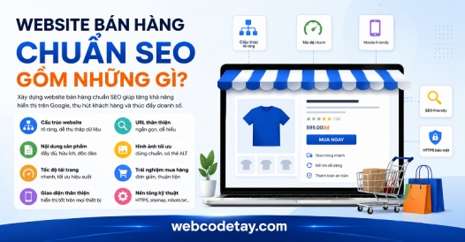 Website bán hàng chuẩn SEO gồm những gì?