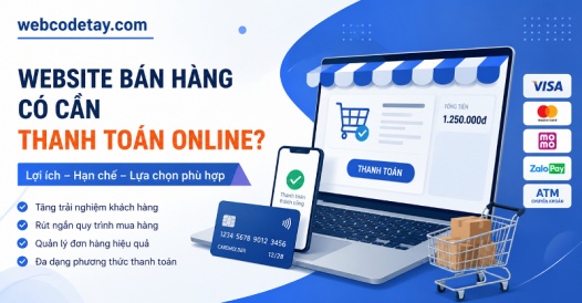 Website bán hàng có cần thanh toán online?