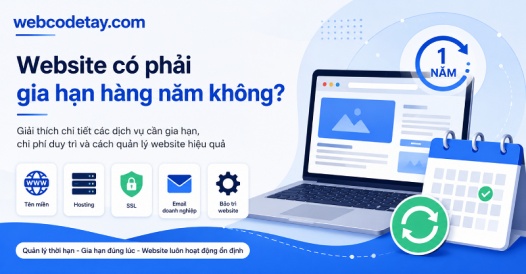 Website có phải gia hạn hàng năm không?