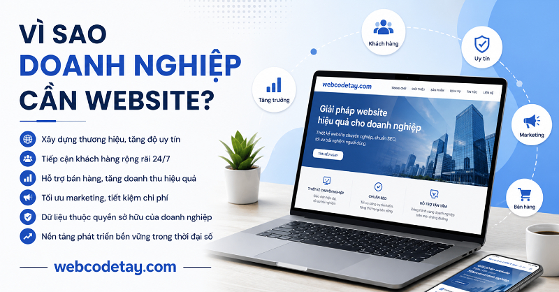 Vì sao doanh nghiệp cần website? Vì sao doanh nghiệp cần website?